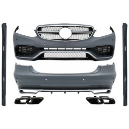 Pachet exterior complet Mercedes E-Class W212 Facelift E63 Design negru
