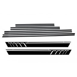Bandouri laterale negru mat cu stickere pentru Mercedes G-Class W463 1989-2017