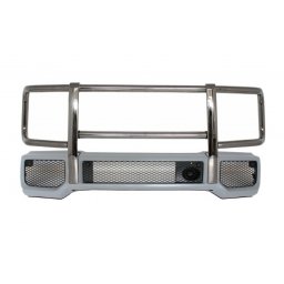 Bara fata cu BullBar crom Mercedes G-Class W463 1989-2018, design G63 G65