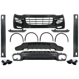 Pachet exterior Porsche Cayenne Facelift 2014-2017 GTS Design negru lucios