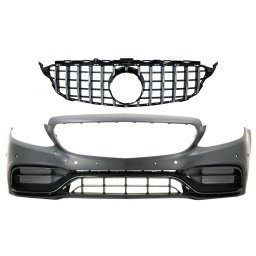 Bara fata cu grila crom Mercedes C-Class W205/S205/C205 C63 Design