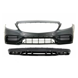Bara fata cu difuzor Mercedes C-Class W205/S205 AMG Sport Line C63S