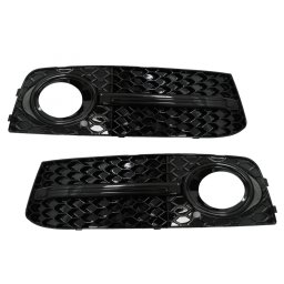 Grile laterale bara fata Audi A4 B8 8K 2007-2011 S4 Design negru lucios