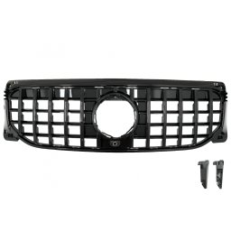 Grila centrala Mercedes GLB X247 2019-2023 Panamericana GT-R negru lucios