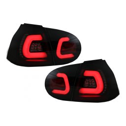 Stopuri LED BAR pentru VW Golf 5 2004-2009, negru fumuriu Urban