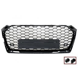 Grila centrala Audi A5 F5 2017-2019 RS Design, negru lucios