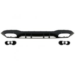 Difuzor bara spate Mercedes A-Class V177 Sedan/W177 cu ornamente evacuare