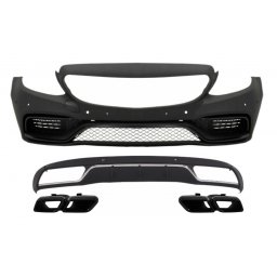 Bara fata si difuzor C63 Design Mercedes C-Class W205 S205 2014-2018