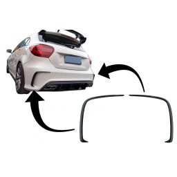 Flapsuri bara spate Mercedes A-Class W176 2012-2018, negru lucios
