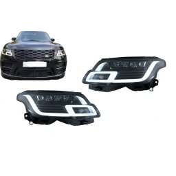 Faruri Full LED pentru Range Rover IV Vogue L405 2013-2017, conversie 2018-up