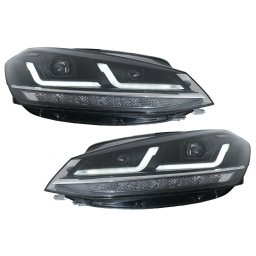 Faruri Full LED Osram pentru VW Golf 7.5 Facelift (2017-2020) cu semnal dinamic