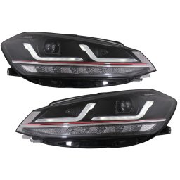 Faruri Full LED Osram pentru VW Golf 7.5 Facelift GTI halogen, semnal dinamic