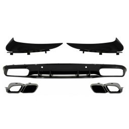 Difuzor bara spate cu flapsuri Mercedes C-Class C205 A205 C63S Design