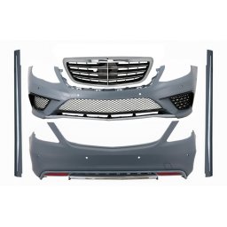 Pachet exterior Mercedes S-Class W222 2013-2017 cu grila centrala S63 Design