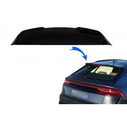 Eleron luneta negru lucios pentru Audi Q8 SUV 2018+ RS Design