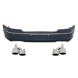 Bara spate cu ornamente evacuare pentru Mercedes E-Class W211 2002-2009