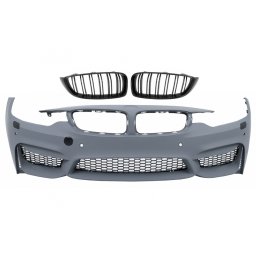 Bara fata BMW Seria 4 F32 F33 F36 cu grile negru lucios, M4 Design