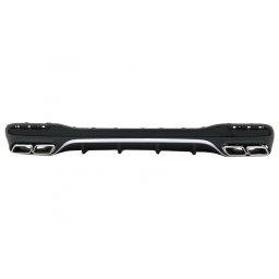 Difuzor bara spate cu ornamente evacuare pentru Mercedes GLE W166 Sport Line 2015-2018