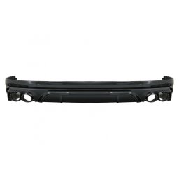 Difuzor bara spate Audi Q5 FY 2018-2020 cu evacuare dubla neagra