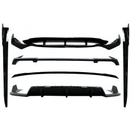 Pachet exterior aero BMW X5 G05 M-Tech Black Knight, negru lucios