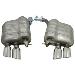 Sistem de evacuare cu tips-uri duble crom pentru Audi Q5 8R 2008-2016