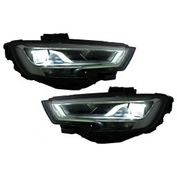 Faruri LED pentru Audi A3 8V Facelift 2016-2019, upgrade din Xenon/HID