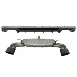 Difuzor bara spate cu evacuare dubla Audi A3 8V Facelift Hatchback S3 Design