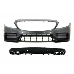 Bara fata cu difuzor si ornamente evacuare Mercedes C-Class W205/S205 C63 Design