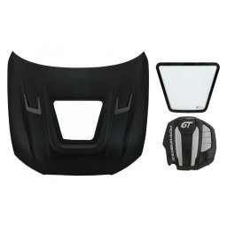 Capota GT Design din otel inoxidabil pentru Audi A6 C7 4G, cu geam