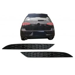Reflectorizanti bara spate honeycomb VW Golf 7.5 2017-2019 negru lucios