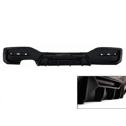 Difuzor bara spate BMW Seria 1 F20/F21 LCI negru lucios, stanga dubla