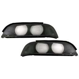 Set sticle faruri fumurii stanga dreapta pentru BMW Seria 5 E39 1995-2000