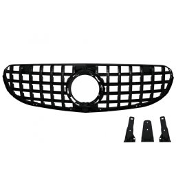 Grila centrala Mercedes GLC X253/C253 Facelift Panamericana negru lucios
