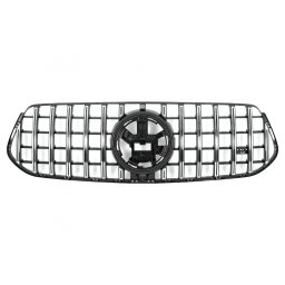 Grila centrala Mercedes GLE W167/C167 Panamericana negru lucios cu crom