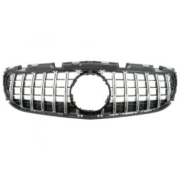 Grila centrala Mercedes SLC-Class R172 Facelift Panamericana negru/crom