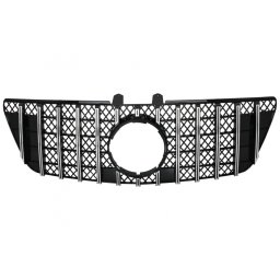Grila centrala Mercedes ML W164 Facelift, negru crom, design Panamericana