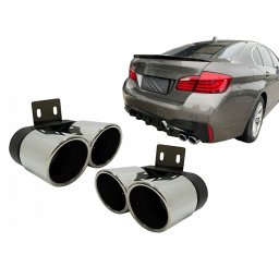 Tobe ornament evacuare BMW Seria 5 F10 F11 2011-2017 M5 LCI crom