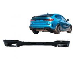 Difuzor bara spate BMW 2 Series F44 Gran Coupé, evacuare dubla crom