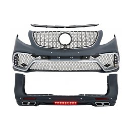 Kit exterior complet Mercedes V-Class W447 2014+ cu bare si grila crom