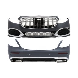 Pachet exterior Mercedes E-Class W213 2016-2019 cu bare si grila crom