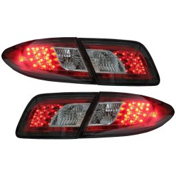 Stopuri LED negre pentru Mazda 6 Sedan GG1 2002-2007, set stanga-dreapta