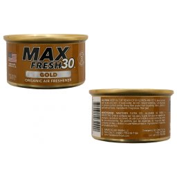 Odorizant organic tip conserva Paradise Air Max Fresh 30 Gold pentru auto si casa