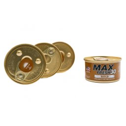 Odorizant organic Paradise Air Gold tip conserva Max Fresh 30, set 4 bucati