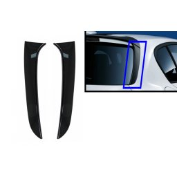 Prelungiri laterale eleron luneta BMW Seria 1 F20 F21 2011-2019 negru lucios