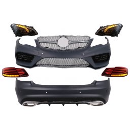 Pachet exterior complet Mercedes E-Class C207/A207 Facelift cu faruri LED