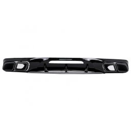 Difuzor bara spate cu ornamente evacuare pentru Mercedes CLS W218 Sport Line 2011-2017