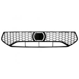 Grila centrala inferioara BMW Seria 5 G30 G31 2017-2019 M5 Design negru lucios ACC