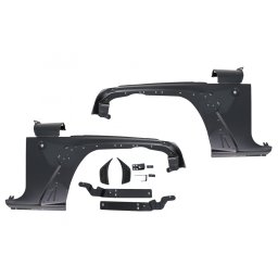 Aripi fata Jeep Wrangler JK 2007-2017, look JL 2018+, metal premium