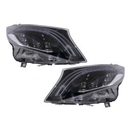 Faruri Full LED negre pentru Mercedes V-Class W447 2016-2020
