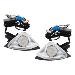 Tweeter LED rotativ 4D cu iluminare 3/64 culori pentru Mercedes C-Class W205
